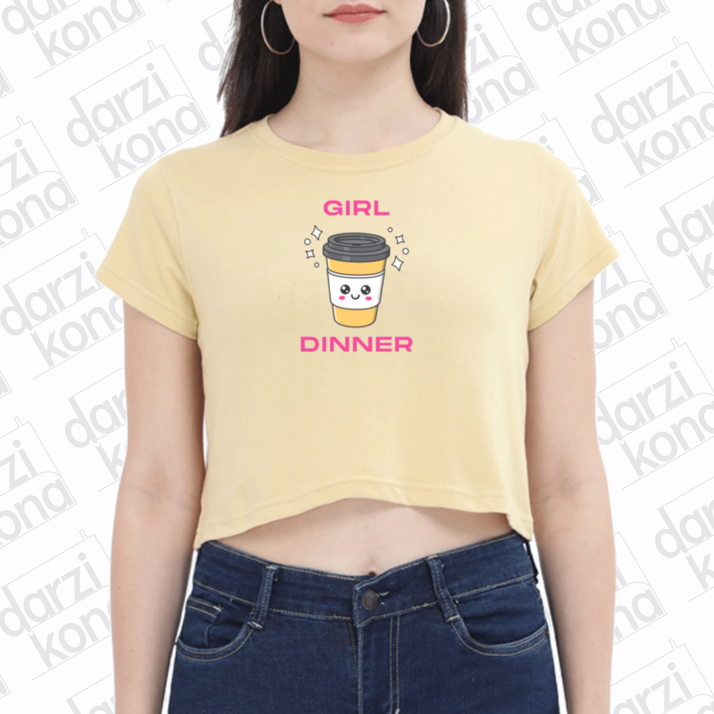 Girl Dinner Crop Top