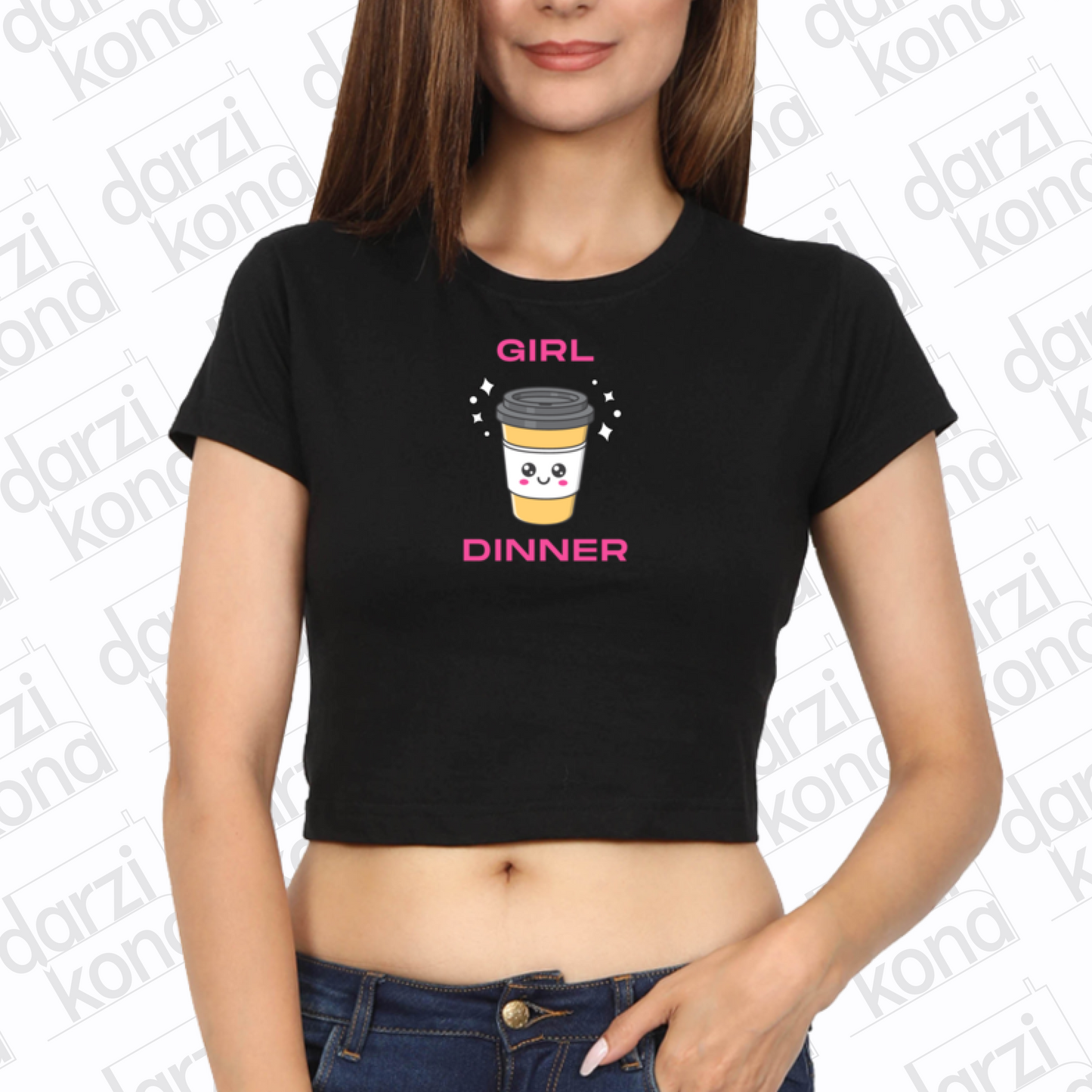 Girl Dinner Crop Top