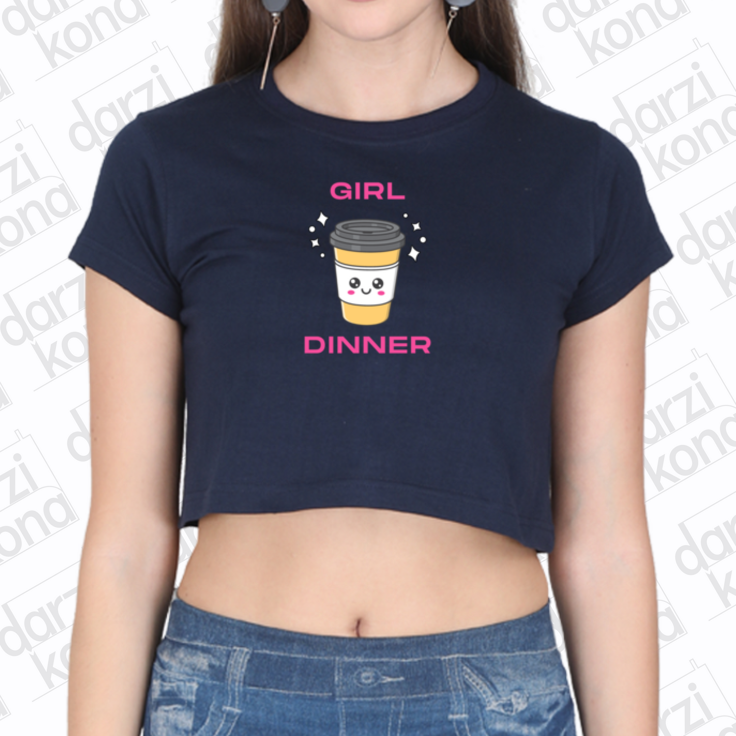 Girl Dinner Crop Top