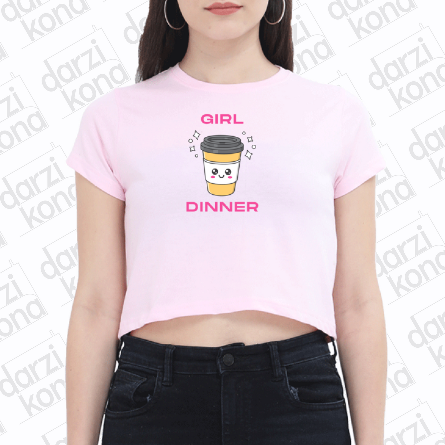 Girl Dinner Crop Top