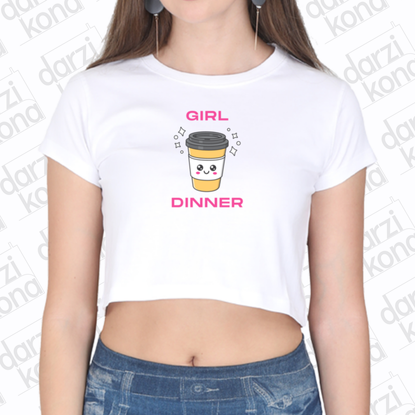 Girl Dinner Crop Top