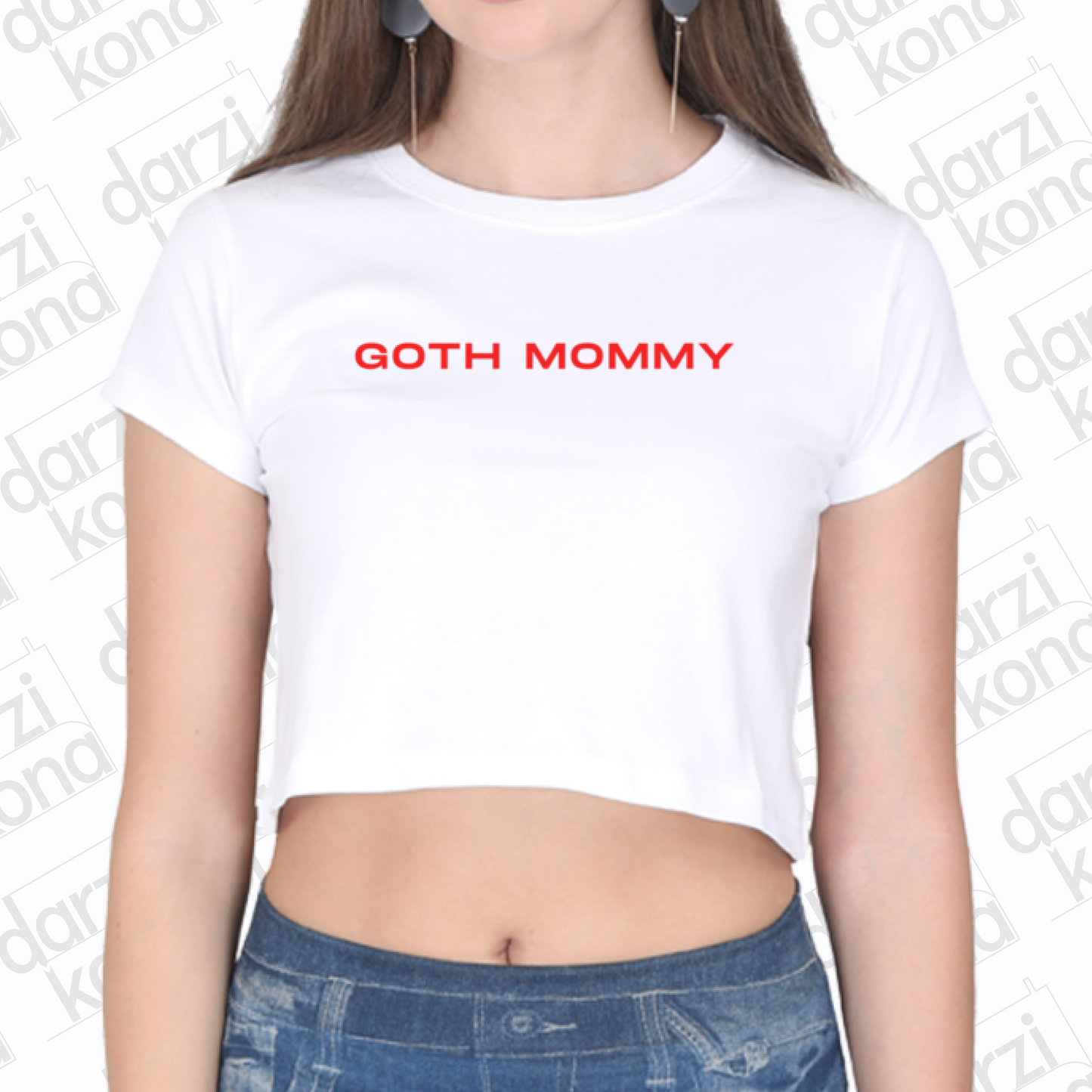 Goth Mommy Crop Top