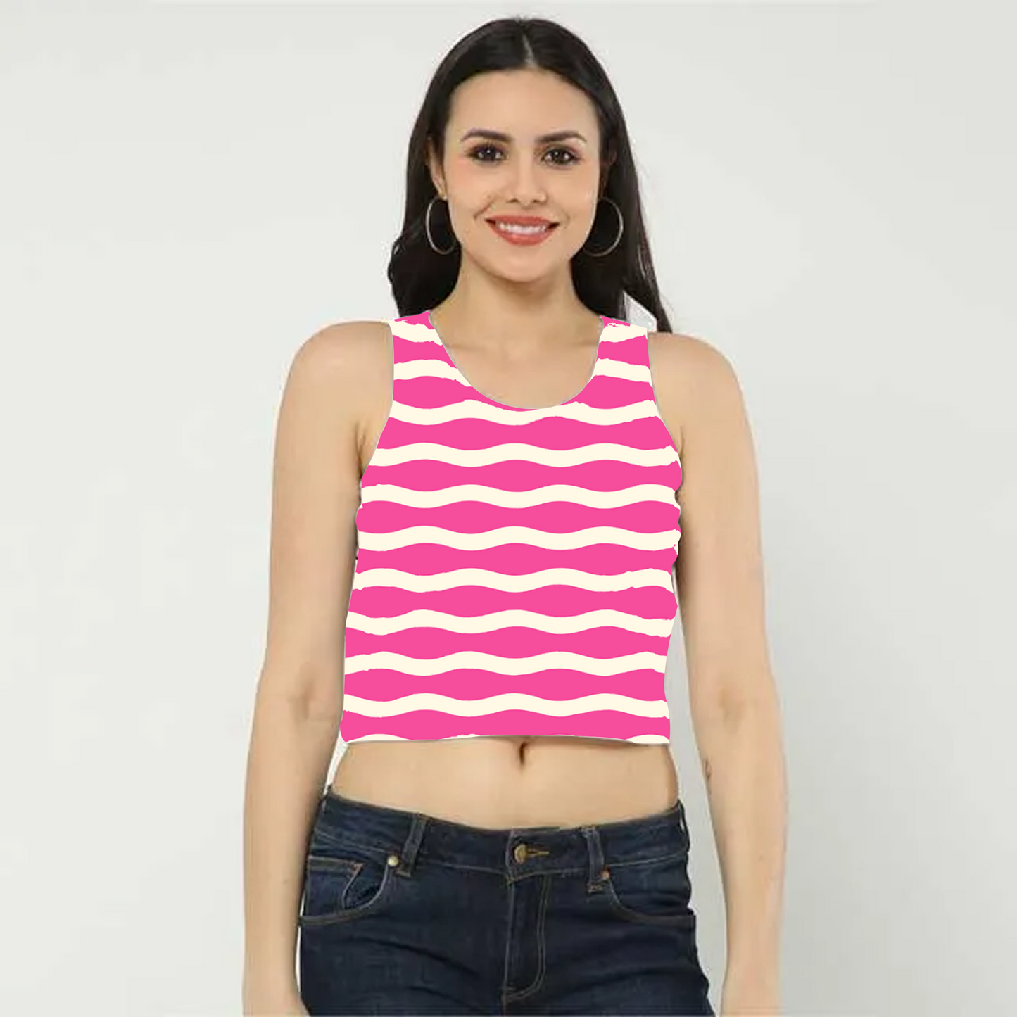 Rose Bonbon Crop Top